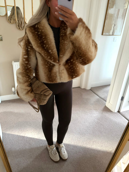 Bambi Beige Fur Jacket