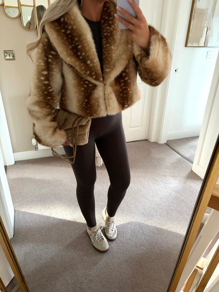 Bambi Beige Fur Jacket